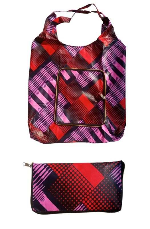 Foldable Reusable Shopping Bag with Pouch