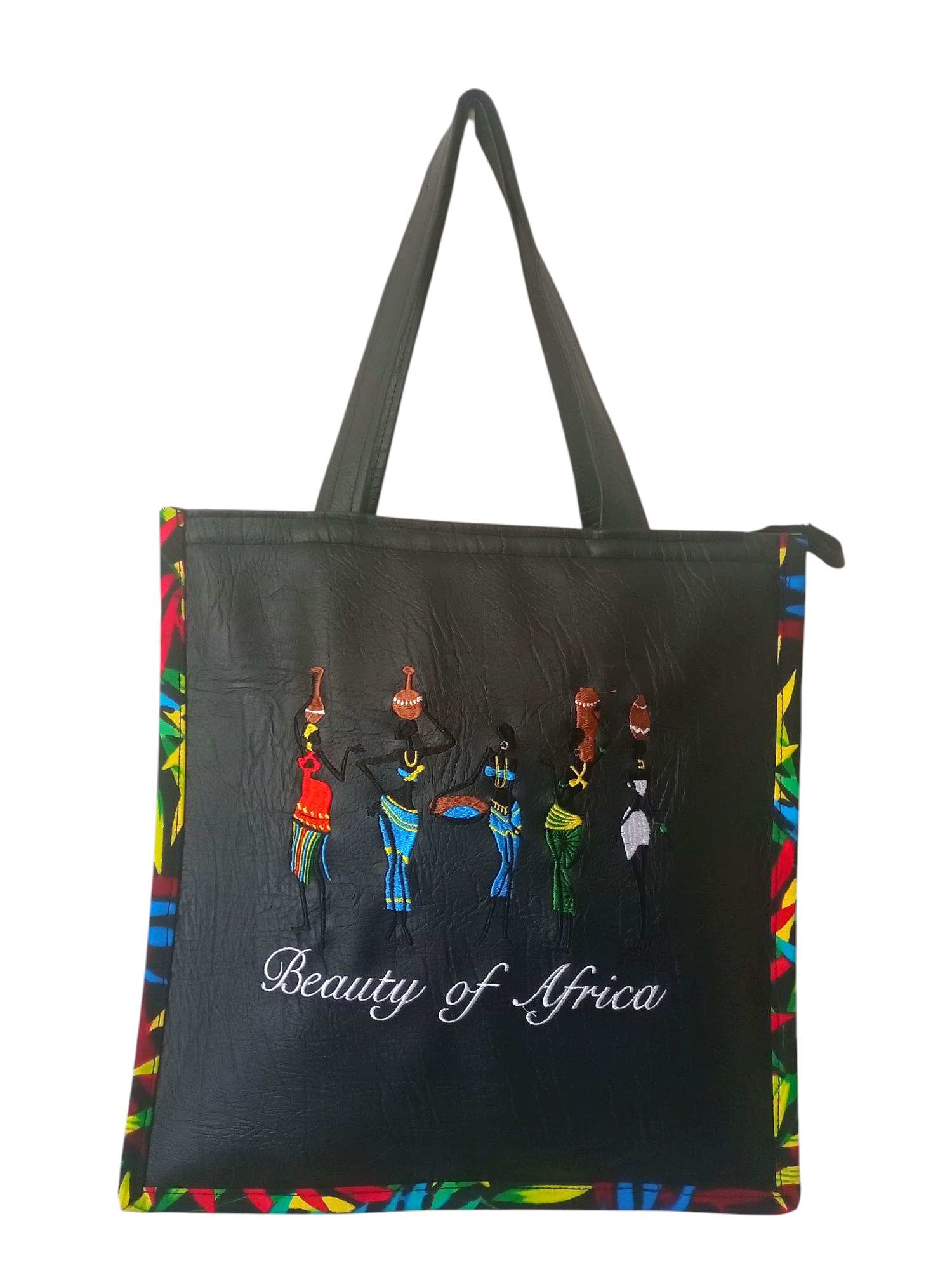 “Beauty of Africa” Embroidered Tote Bag