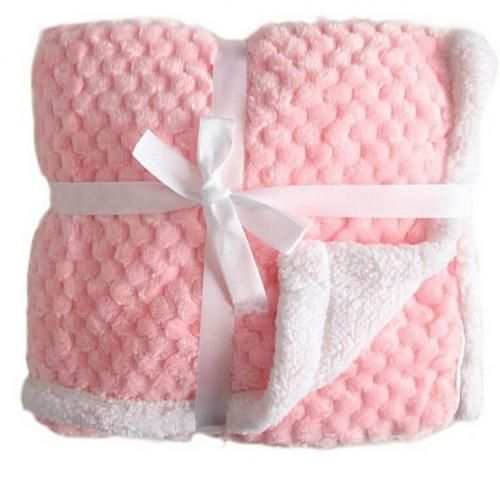 Lucky Star Pink Baby Shawl