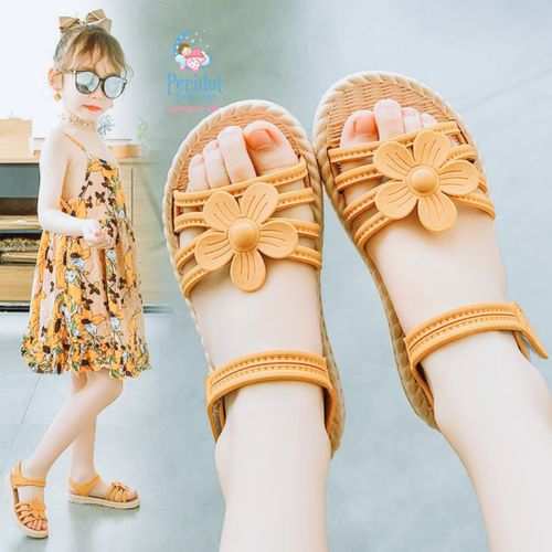 Fashion GIRLS' Rubber Sandals Quality NON-SLIP Kids Shoe