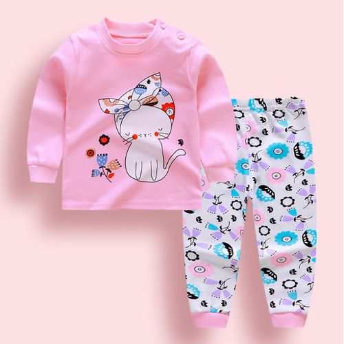 Fashion Infant Baby Boys Girls Clothes Sets-cat