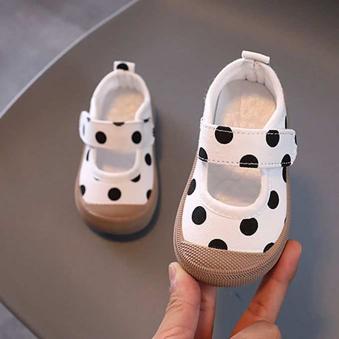 Fashion & Bag Baby Soft Sole Canvas Shoes - White