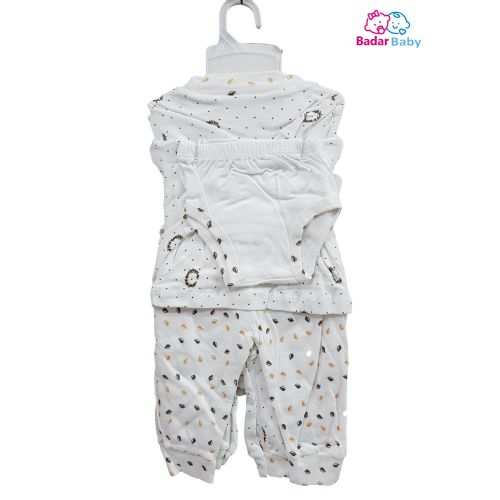 Fashion New Born Gift Set, OverAll, PYJAMA,CAP,BIB,VEST-BRIEFS & Booties -8 Pieces