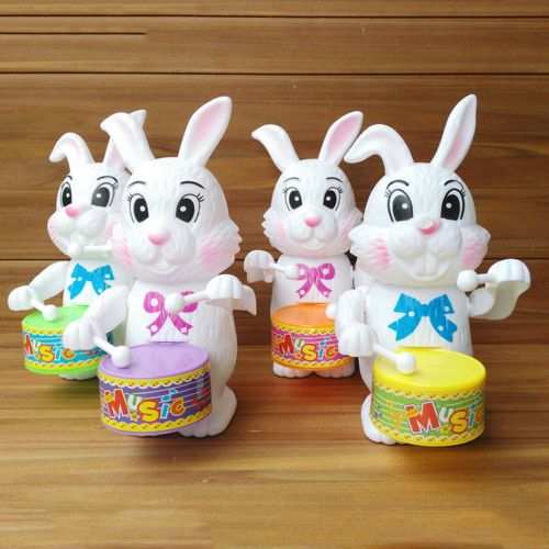 Generic Funny Cute 1pcs Kid Girls Rabbit Drumming Toy Clockwork