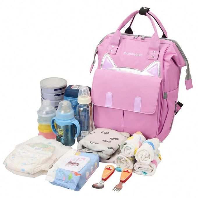 Fashion Babies Bags Diaper Bags Large Capacity Mommy Bag Cute Pink