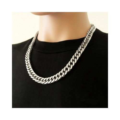 Fashion Men's Hip Hop Titanium Steel Cuban Chain Necklace