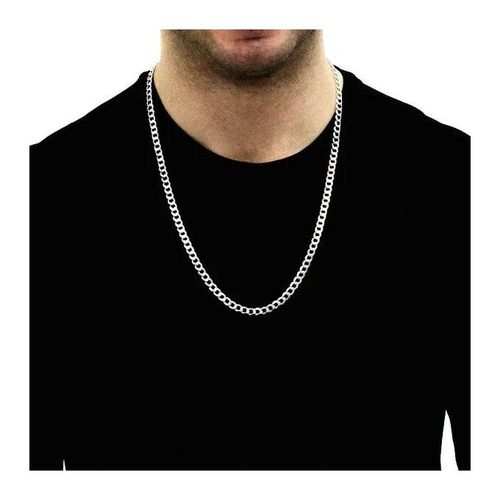 Fashion Silver Chain Necklace Curb Stainless Steel