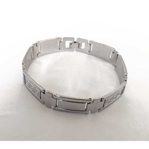 Fashion Hip Hop Bracelet Sterling Silver Plated Chain Gift