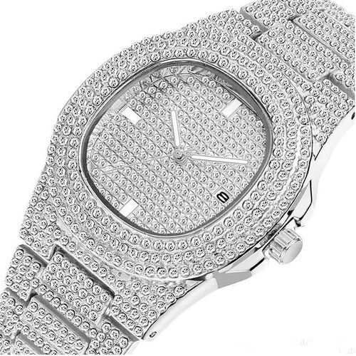 Generic Hip Hop Iced Out Diamond Wristwatch