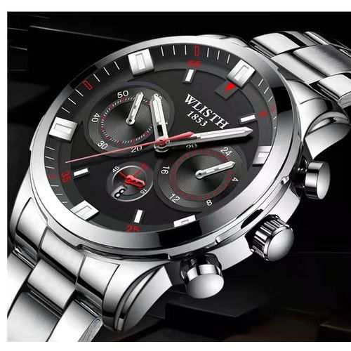 Wlisth Men's Watch Fashion Stainless Steel Quartz Watch
