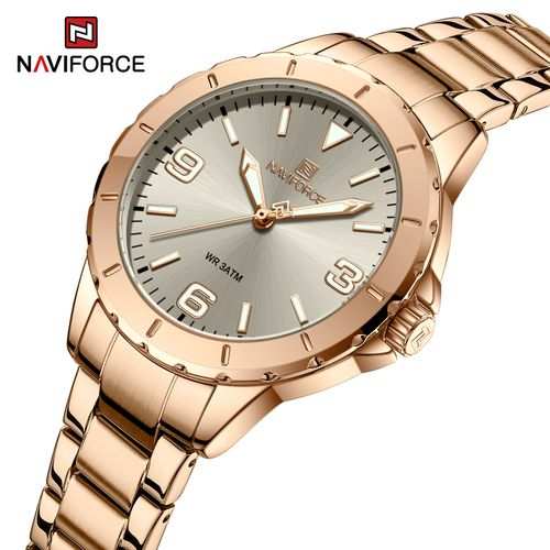 Naviforce Gold Touch Wrist Watch