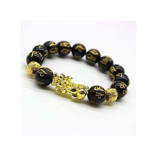 Fashion Feng Shui Black Obsidian Wealth Bracelet