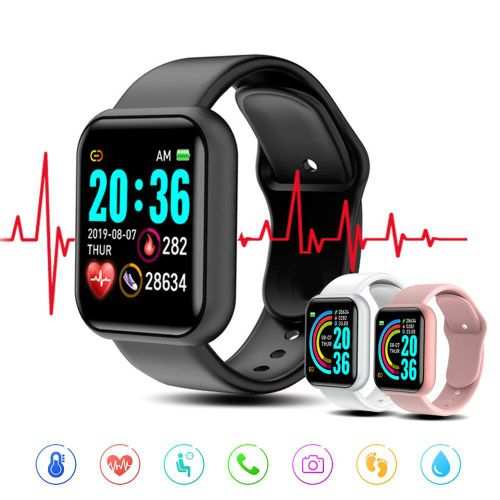 Fashion Smart Watch Compatible IOS/Android - Black