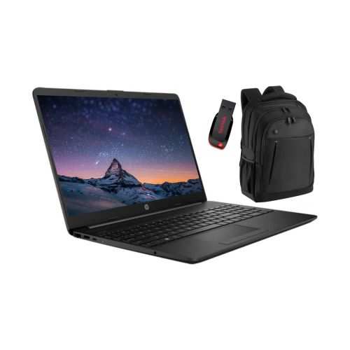 HP Notebook 15-Intel Celeron (N Series)-512GB SSD+8GB RAM-15.6"-Windows 11-Black+Bag+Flash