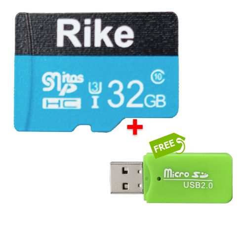 Rike 32GB Memory Cards High Speed + Free Card Reader