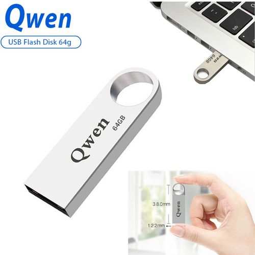 Qwen 64GB USB Flash Drive Portable Flash Disks Metal