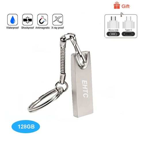 Generic Mini USB Flash Drive - Silver 128GB
