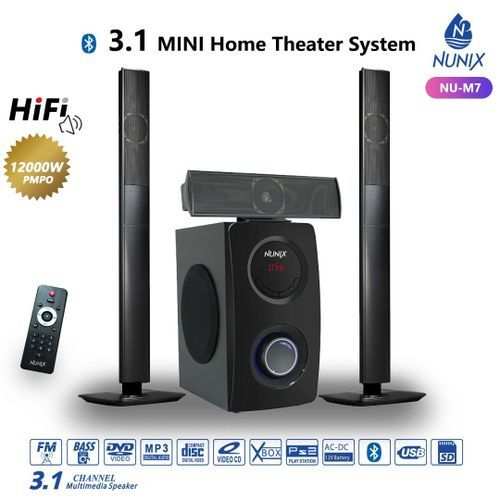 Nunix 3.1Ch Mini Home Theater System M7