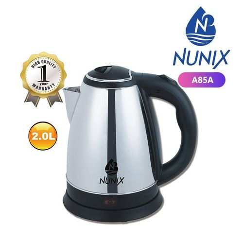 Nunix Stainless Steel 2.0L Cordless Kettle A85A