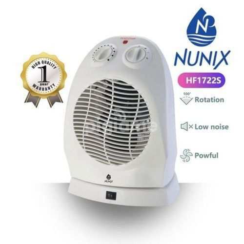Nunix Portable 2 In 1 Room Heater With Rotating Function HF1722S
