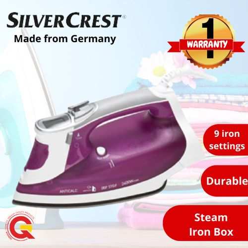 Silvercrest Non-Stick Steam Iron Box -2400W