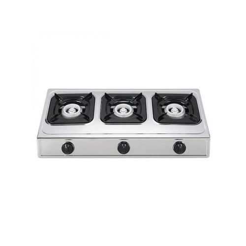 Amaze Stainless Steel 3 Burner Table Top Gas Stove