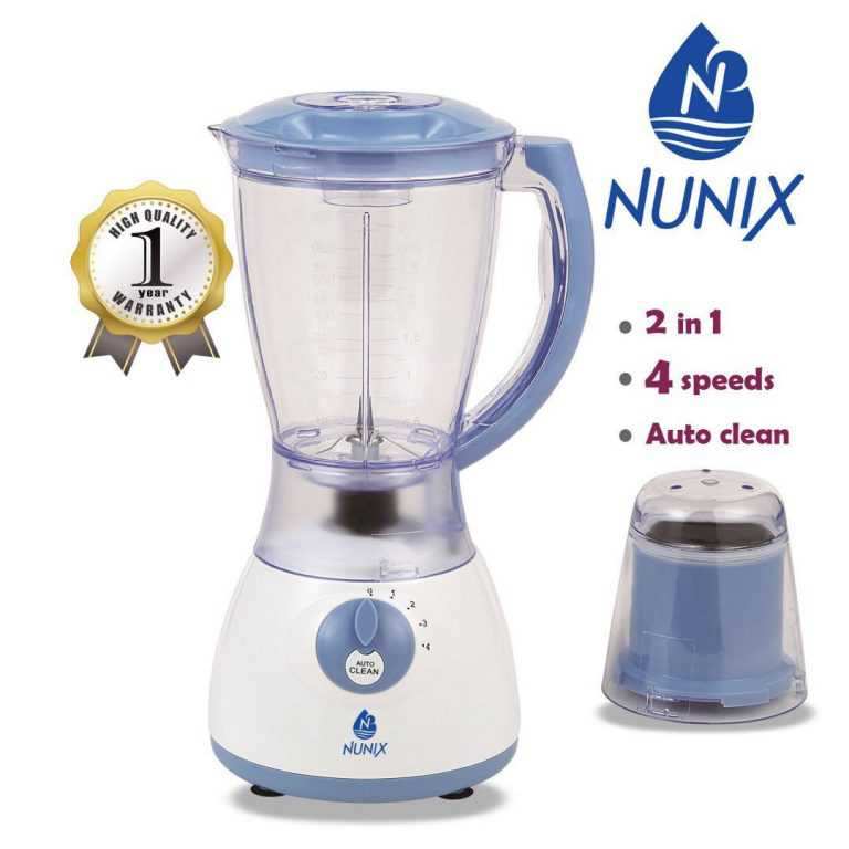 Nunix 2 In 1 Blender With Grinding Machine 1.5L
