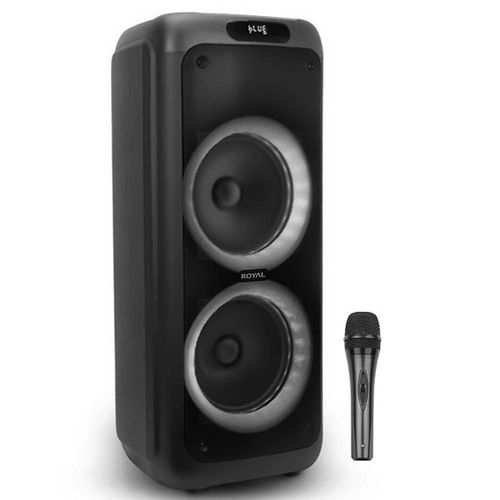 Royal Portable Bluetooth Party Box Speaker – Black J-298