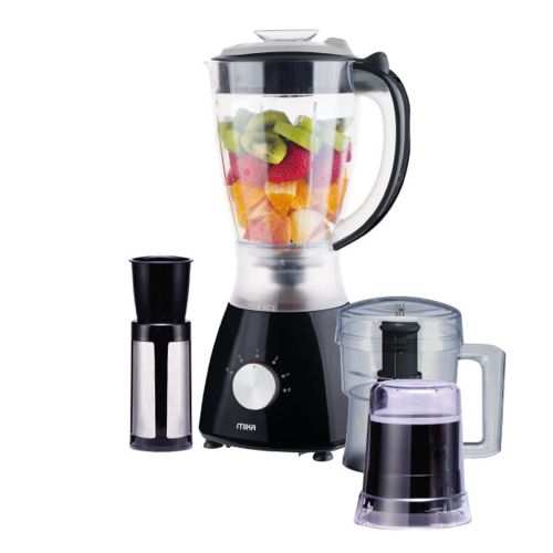 Mika 3 In 1 Blender With Grinder, Chopper 1.5L