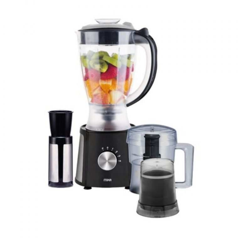 Mika Blender, 1.5L, 3 in 1, With Grinder, Chopper & SS Filter