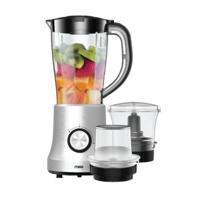 Mika Blender, 1.5L, 3 in 1, With Grinder, Chopper & SS Filter