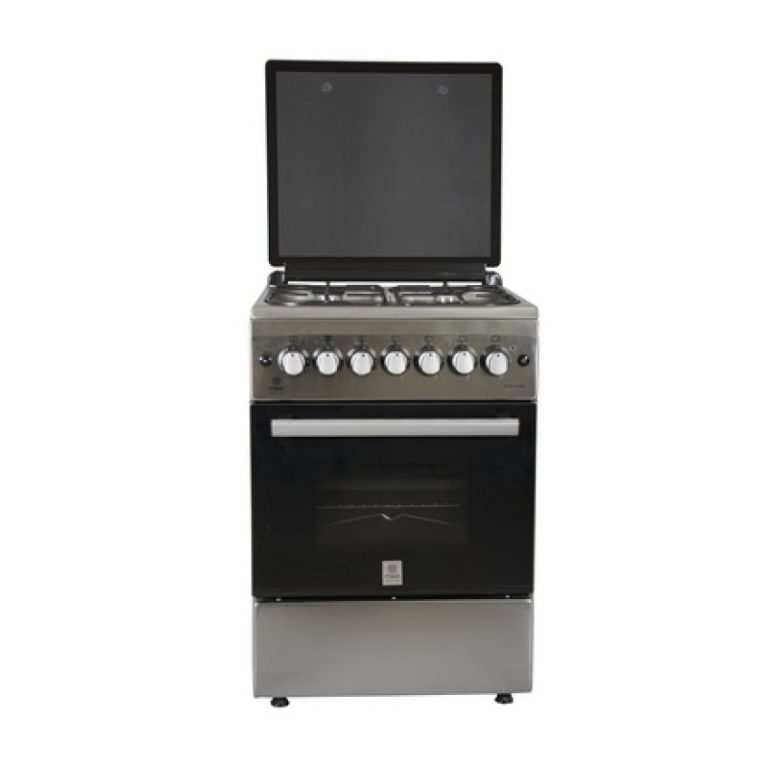 Mika Standing Cooker, 58cm X 58cm, 4GB, Electric Oven, Half Inox