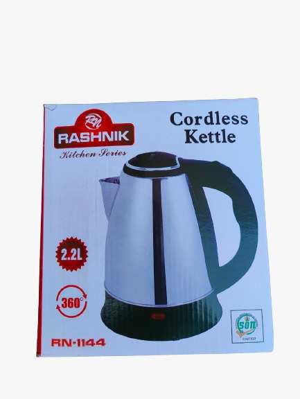 Rashnik RN-1144 Cordless Electric Kettle-Silver