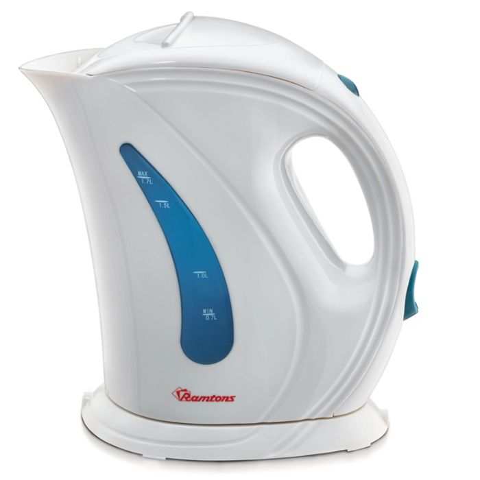 Ramtons Cordless Electric Kettle 1.7 Liters White And Blue