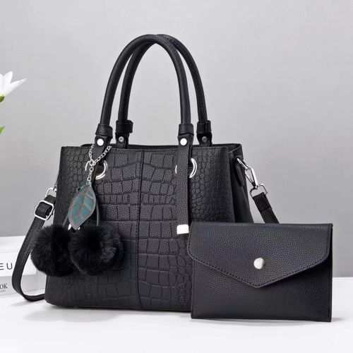 Fashion Ladies Leather Women Classic Handbag 2 In 1 (M) - image 2