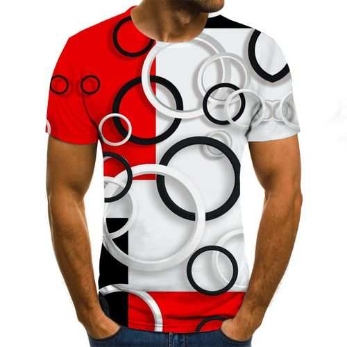 Fashion Men Printed T-shirt Slim Fit