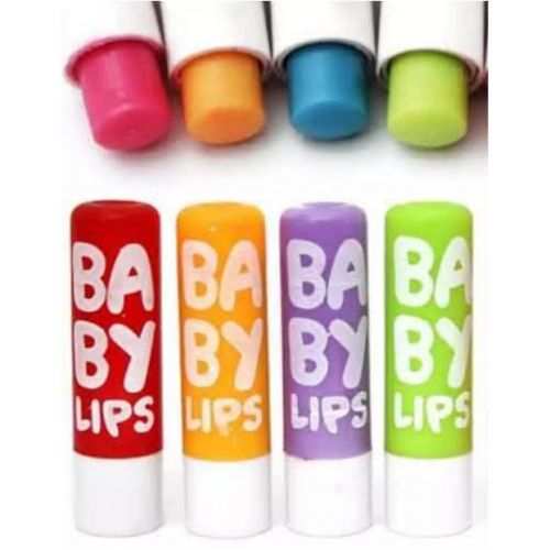 Fashion 4Pcs Baby Lips/ Crazy Lips Colour Changing Lip Balms