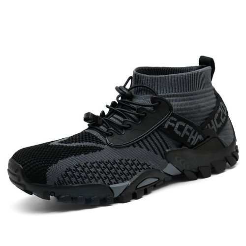 Fashion Mesh Sports Shoes For Men-grey