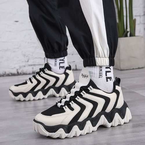 Fashion 2022 Mens Casual Classic Shoes Running Sneakers-White/Black