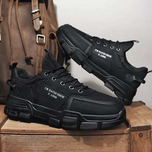 Fashion Men's Outdoor Work Casual Sports Shoes - Black - image 2