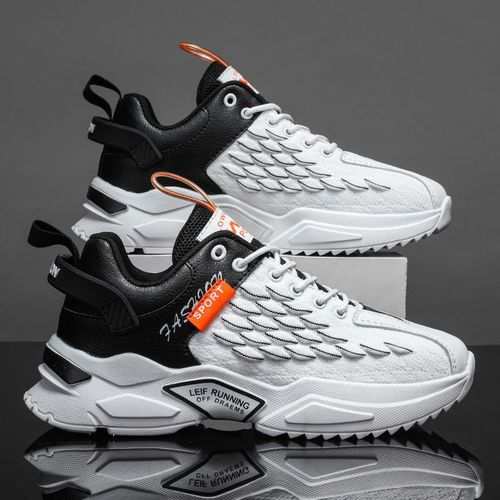 Fashion Men's Shoes Color Breathable Outdoor Fish Scale Running Shoes