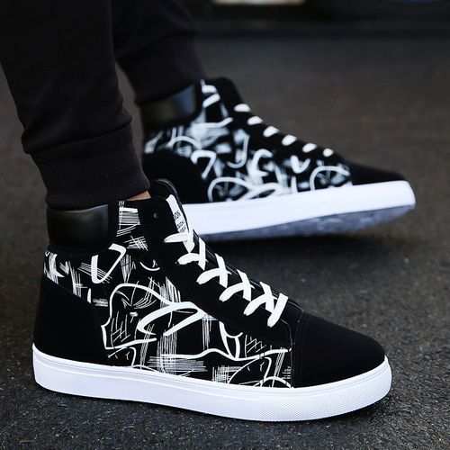 Fashion Men's Fashion Sneakers High Top Board Shoes