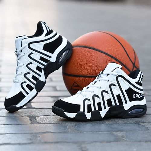 Fashion Men's Outdoor Fashion Trend Sports Shoes - Black And White