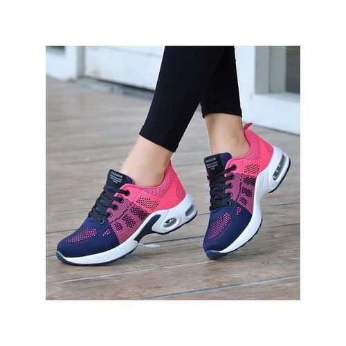 Fashion Ladies Sneakers-Navy Blue/pink