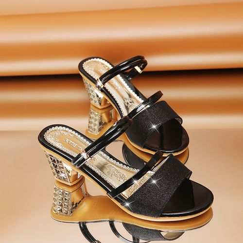 Fashion Ladies Shoes Women Shoes Sandals Mid Heels Slippers 2 Ways To Wear