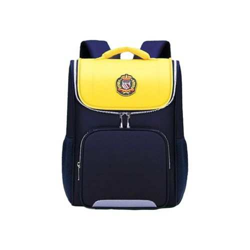 Dragonfly Backpack School Bags - Navy Blue & Yellow