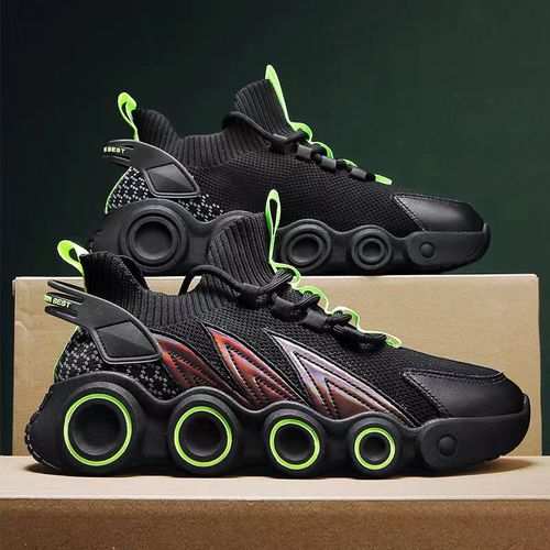 Fashion 2023 Mens Casual Board Shoes Running Sneakers - Black