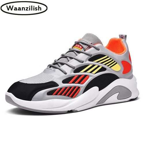Waanzilish Men's Shoes Sneakers Trendy Shoes Lightweight Breathable Sneakers-Multi-color
