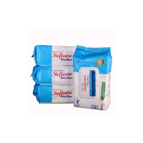 Softcare Baby Wet Wipes 80pcs Value Pack (×3)