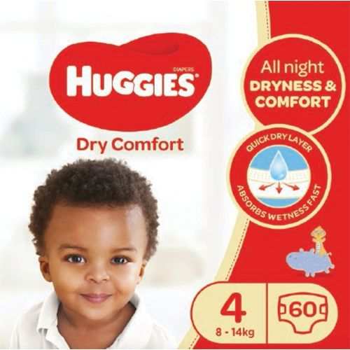 Huggies Dry Comfort Diaper 60s Size 4